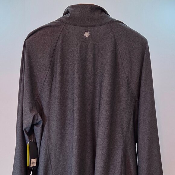 NWT - Tek Gear Women's DryTek Full-Zip Performance Jacket, 2X, Charcoal Gray - Picture 2 of 11